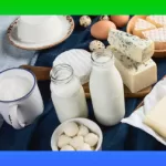 a collection of dairy products