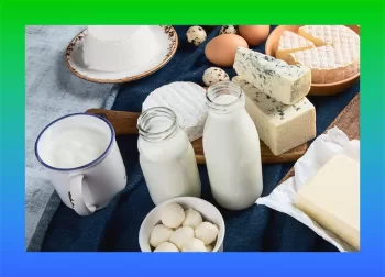 a collection of dairy products